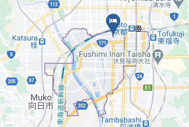 Kyoto City Minami Ward - Stay Sakura Kyoto To Ji Temple West Gate Maps