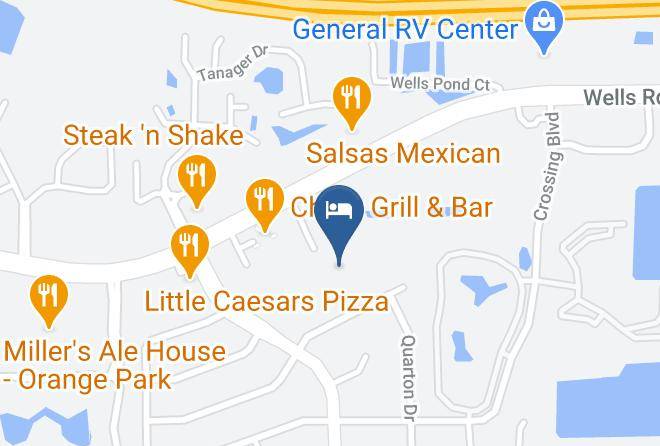 Stay Suites Of America Orange Park Map