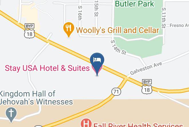 Fall River - Stay Usa Hotel & Suites Maps