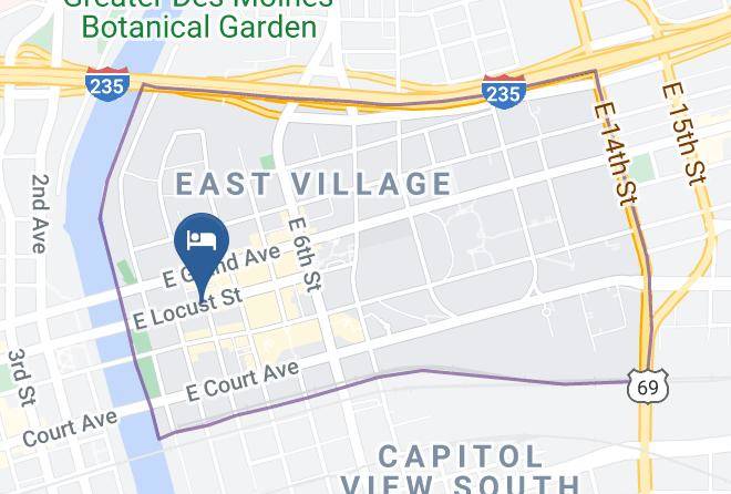 Staybridge Suites Des Moines Downtown Map