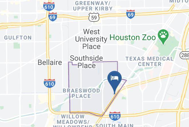 Staybridge Suites Houston Medical Center Map