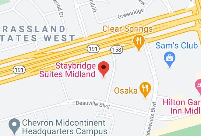 Midland - Staybridge Suites Midland Maps