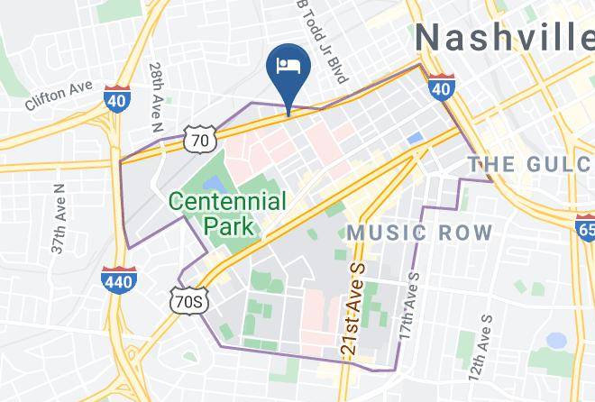 Staybridge Suites Nashville Midtown Map