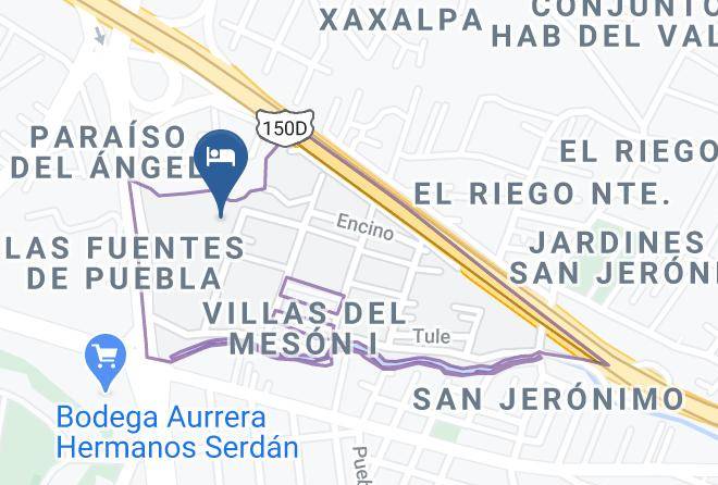 Puebla El Riego Sur - Staybridge Suites Puebla Maps