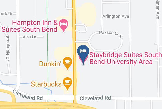 St Joseph - Staybridge Suites South Bend University Area Maps