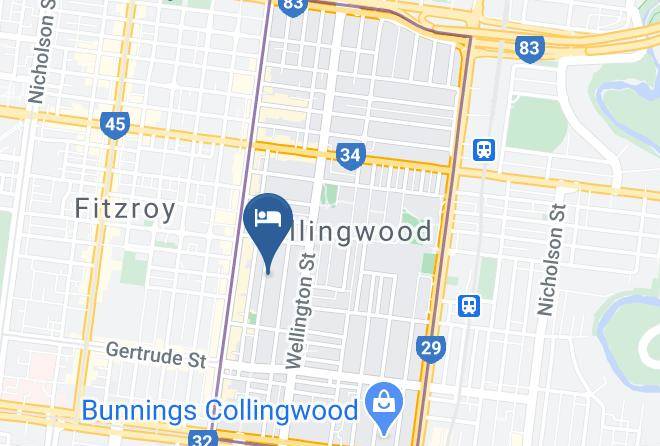 Staycentral On Oxford In Collingwood Map