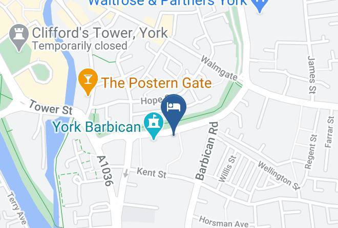 York - Staycity Aparthotels Barbican Centre Maps