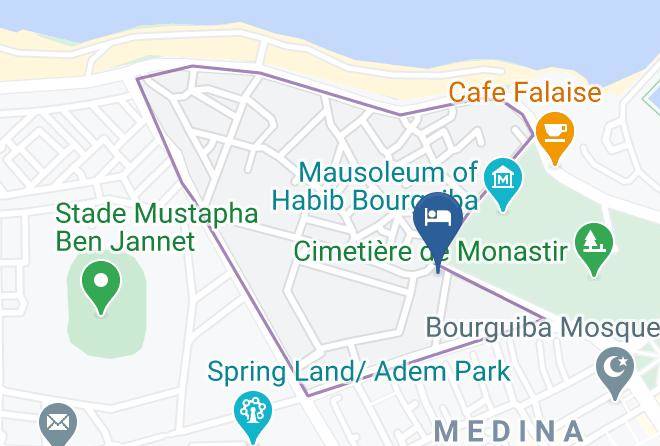 Tunisia - Staycool Auberge De Monastir Maps