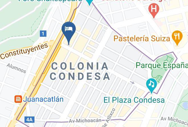 Cuauhtemoc - Stayinn Barefoot Condesa Maps