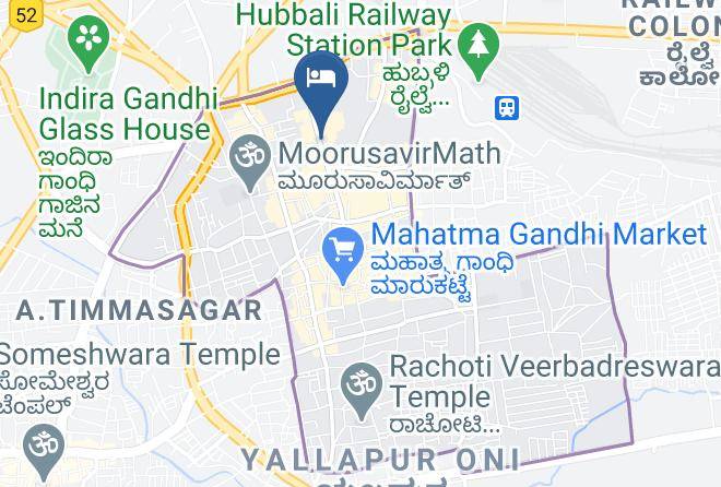 Stayvista Rooms At Hubli Station Carta Geografica - Karnataka - Hubballi