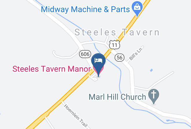 Steeles Tavern Manor Map - Virginia - Rockbridge