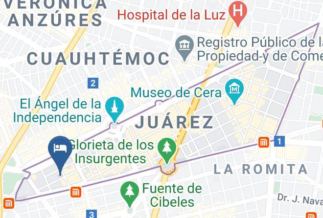 Cuauhtemoc - Steinhaus Suites Hamburgo Maps