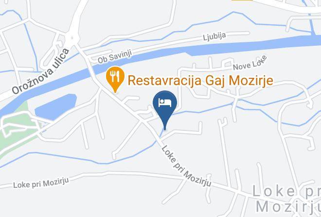 Mozirje - Steklarstvo Benda Maps