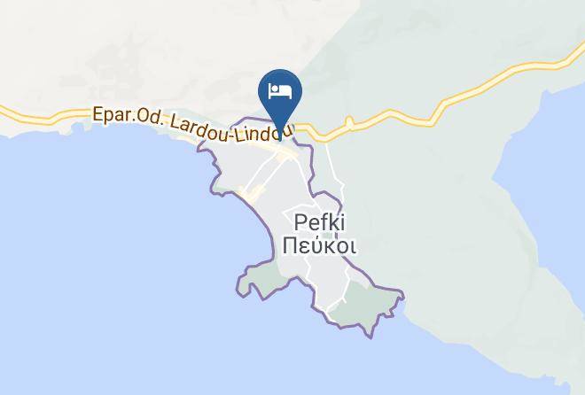 Dodecanese - Stella Hotel Pefkos Maps