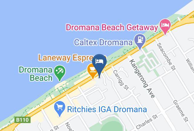 Stella's Dromana Hotel Map