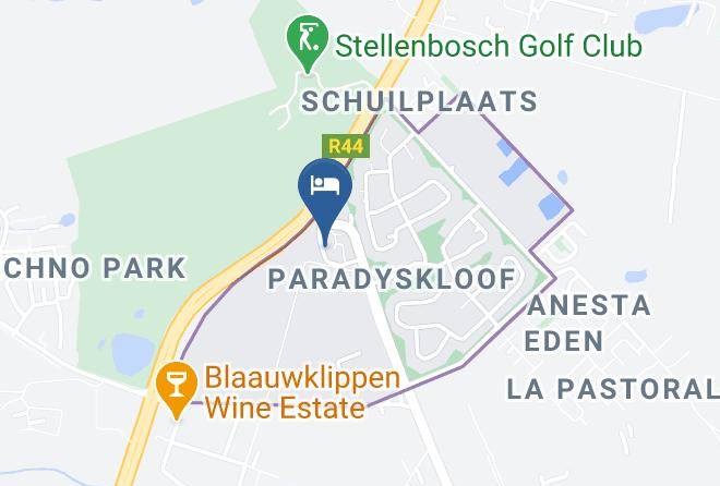 Cape Winelands - Stellenbosch Lodge Maps