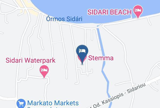 Kerkira - Stemma Hotel Maps