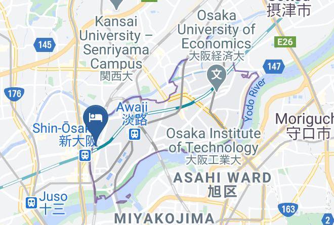 Osaka City Higashiyodogawa Ward - Step Inn Shin Osaka Higashiguchi Maps