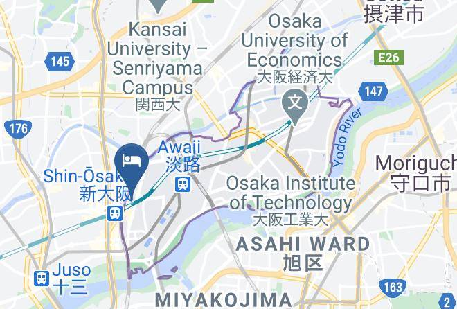 Osaka City Higashiyodogawa Ward - Osaka Corona Hotel Maps