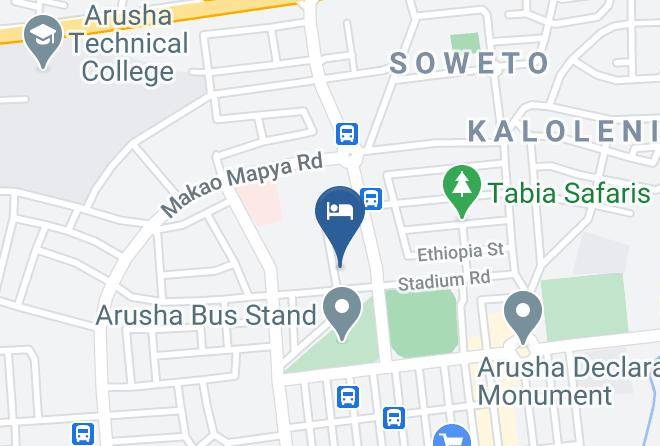 Arusha - Stereo Hotel Arusha Maps