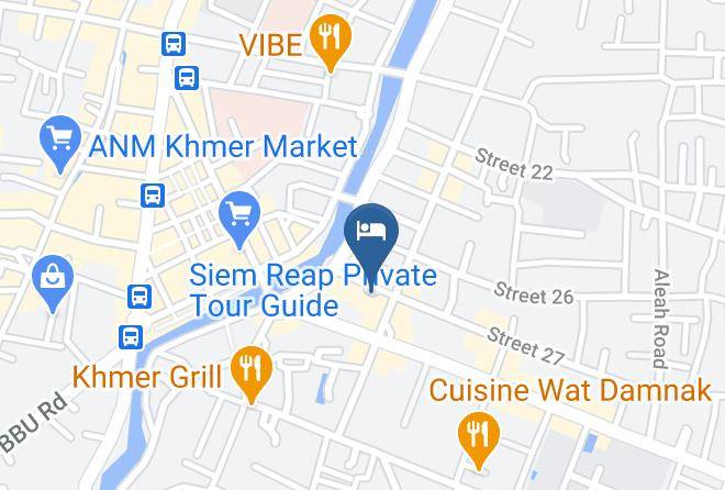 Steung Siemreap Residences & Apartment Karte - Siem Reap - Siem Reab Town