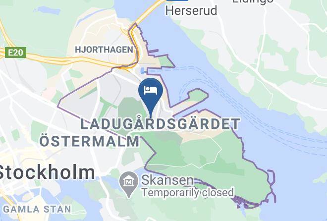 Stockholm - Stf Gardet Hotell & Vandrarhem Maps