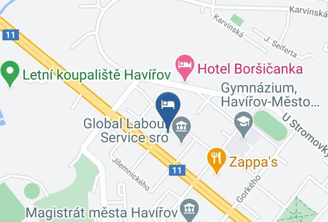 Karvina - Hotel Relax Maps