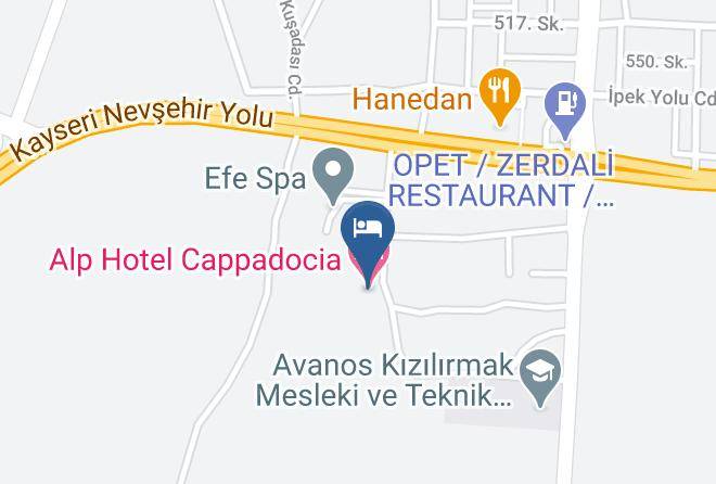 Alp Hotel Cappadocia Map