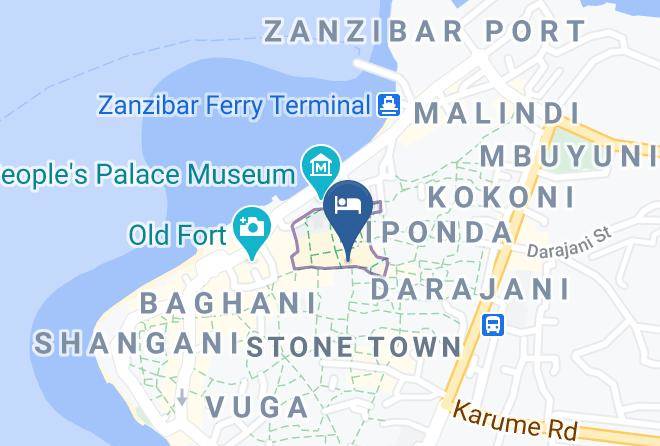 West - Stone Town Palace Maps