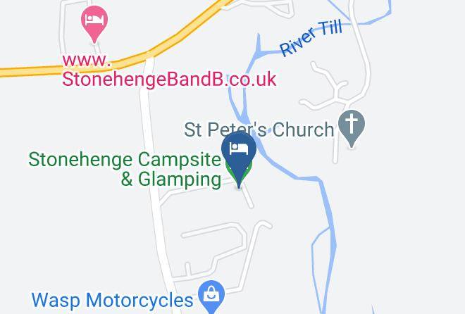 Stonehenge Campsite & Glamping Map