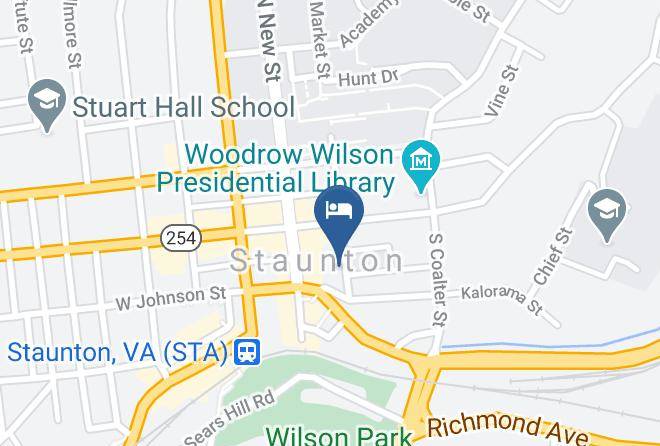 Staunton City - Stonewall Jackson Hotel Maps