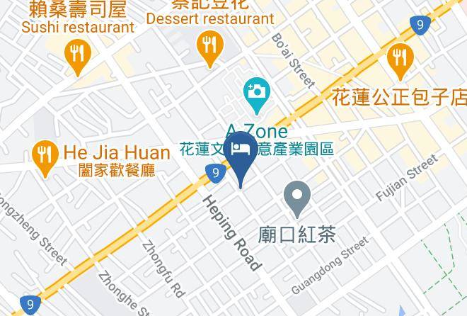 Story Inn City Mapa - Taiwan - Hualiennty