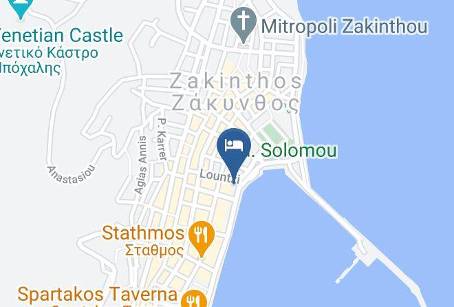 Zakinthos - Strada Marina Maps