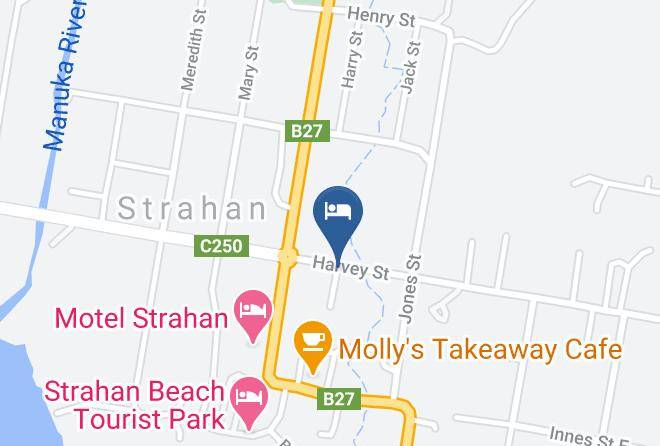 West Coast - Strahan Backpackers Maps