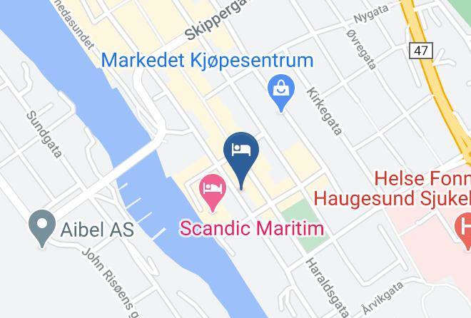 Haugesund - Strandgaten Gjestgiveri Maps