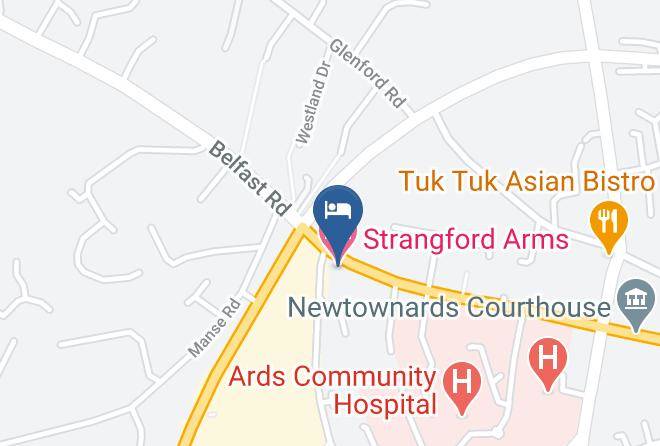 North Down Ards - Strangford Arms Hotel Maps