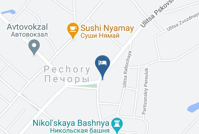 Pechorsky District - Strannopriimnyy Dom Svyato Uspenskogo Pskovo Pecherskogo Monastyrya Maps
