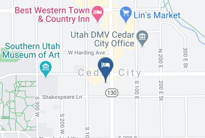 Stratford Court Hotel Cedar City Map