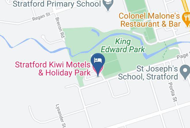 Stratford Kiwi Motels & Holiday Park Map