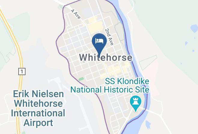 Downtown Whitehorse - Stratford Motel Maps