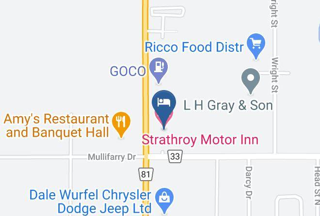Middlesex - Strathroy Motor Inn Maps