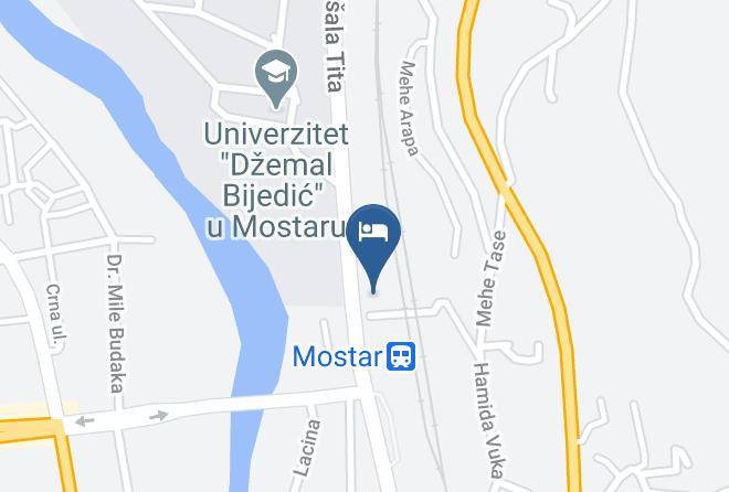Hercegovacko Neretvanski - Student Hotel Mostar Maps