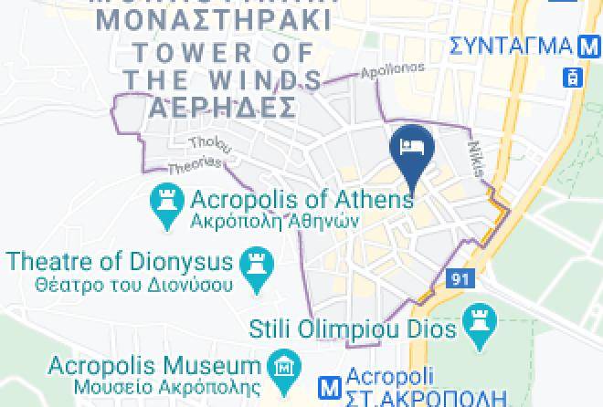 Central Athens - Students & Travellers Inn Maps