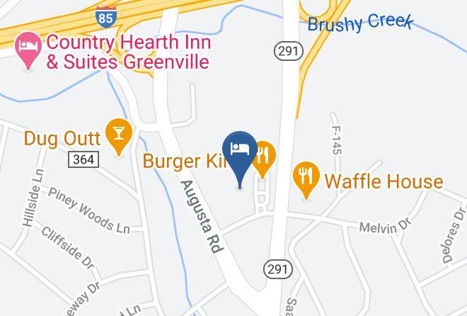 Studio 6 Greenville Sc I 85 Near Downtown Map