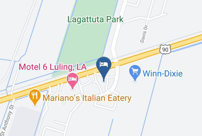 Studio 6 Luling Map