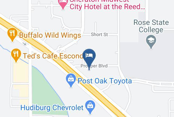 Oklahoma - Studio 6 Midwest City Ok Oklahoma City Maps