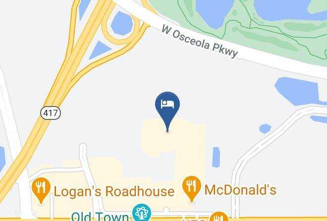 Osceola - Studio 6 Kissimmee Fl Orlando Maps