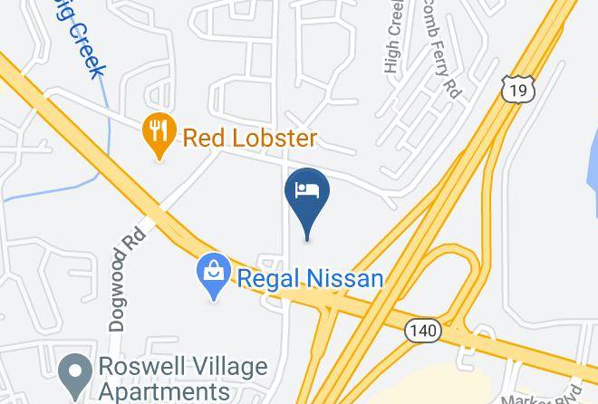 Fulton - Studio 6 Roswell Ga Atlanta Maps