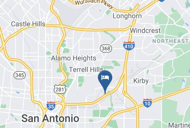 Studio 6 San Antonio Tx Fort Sam Houston Area Map