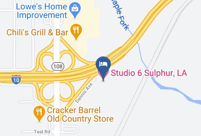 Calcasieu Par - Studio 6 Sulphur La Maps